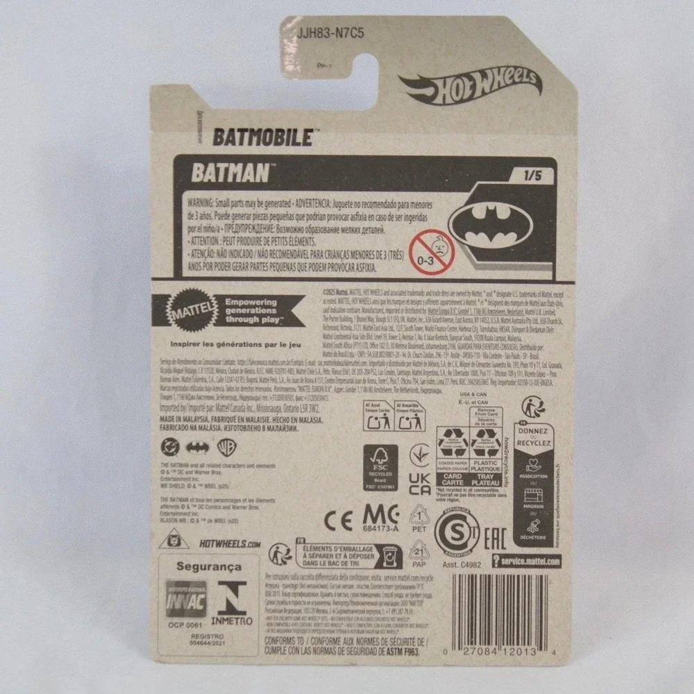 Hot Wheels The Batman Batmobile Toy Car - NEW‎
